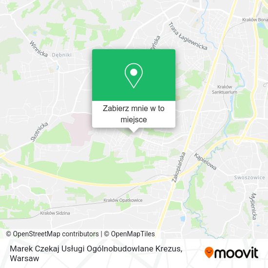 Mapa Marek Czekaj Usługi Ogólnobudowlane Krezus