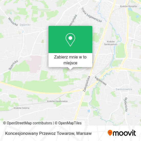 Mapa Koncesjonowany Przewoz Towarow