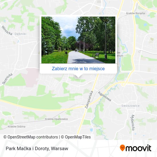 Mapa Park Maćka i Doroty