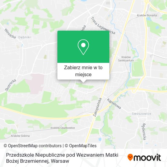 Mapa Przedszkole Niepubliczne pod Wezwaniem Matki Bożej Brzemiennej