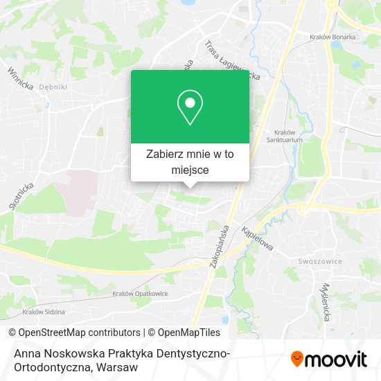 Mapa Anna Noskowska Praktyka Dentystyczno-Ortodontyczna