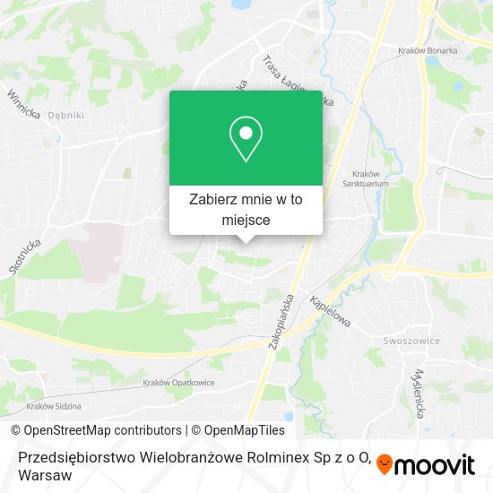 Mapa Przedsiębiorstwo Wielobranżowe Rolminex Sp z o O