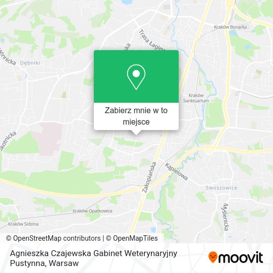 Mapa Agnieszka Czajewska Gabinet Weterynaryjny Pustynna