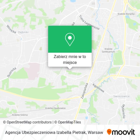 Mapa Agencja Ubezpieczeniowa Izabella Pietrak