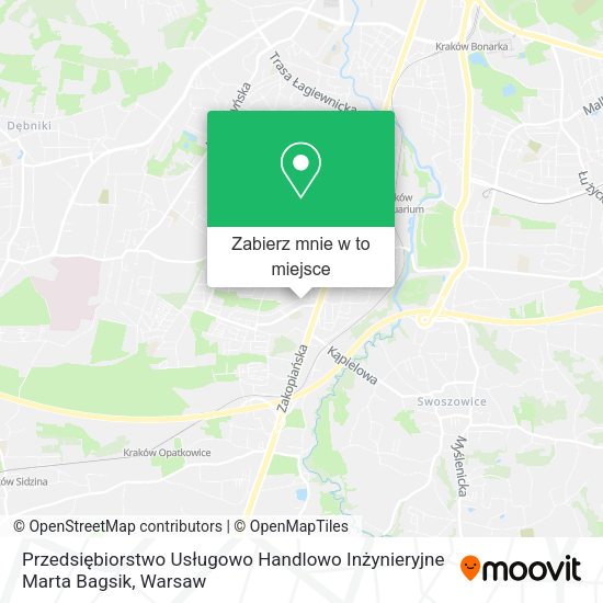 Mapa Przedsiębiorstwo Usługowo Handlowo Inżynieryjne Marta Bagsik