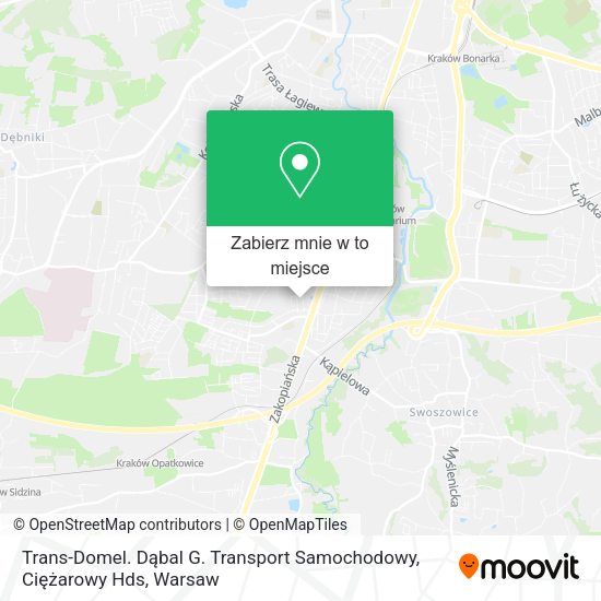 Mapa Trans-Domel. Dąbal G. Transport Samochodowy, Ciężarowy Hds