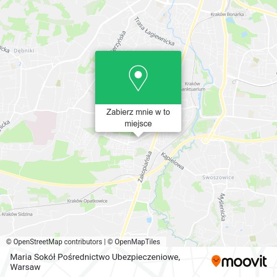 Mapa Maria Sokół Pośrednictwo Ubezpieczeniowe