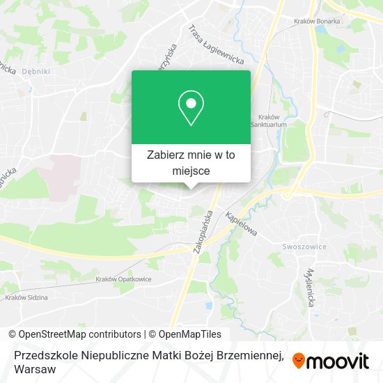 Mapa Przedszkole Niepubliczne Matki Bożej Brzemiennej