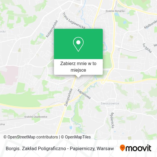 Mapa Borgis. Zakład Poligraficzno - Papierniczy