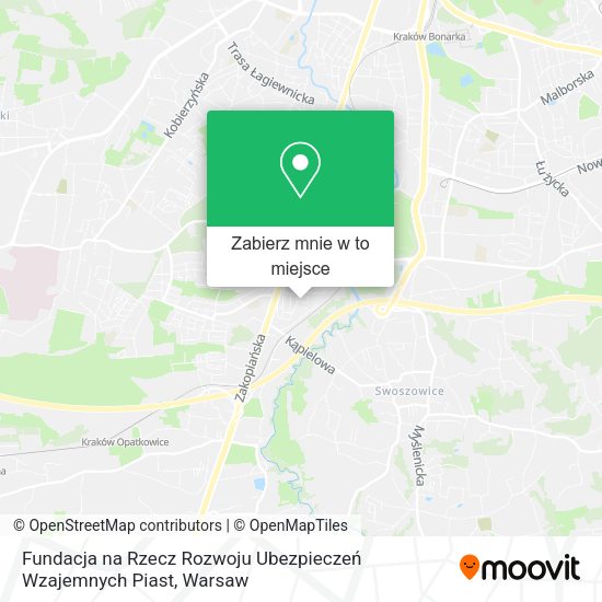 Mapa Fundacja na Rzecz Rozwoju Ubezpieczeń Wzajemnych Piast