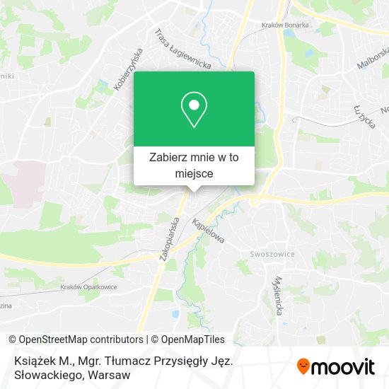 Mapa Książek M., Mgr. Tłumacz Przysięgły Jęz. Słowackiego