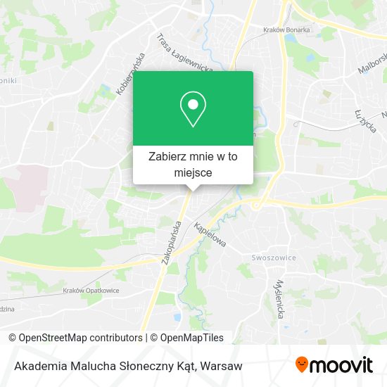 Mapa Akademia Malucha Słoneczny Kąt