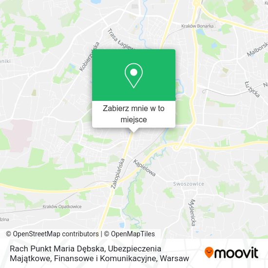 Mapa Rach Punkt Maria Dębska, Ubezpieczenia Majątkowe, Finansowe i Komunikacyjne