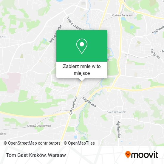 Mapa Tom Gast Kraków