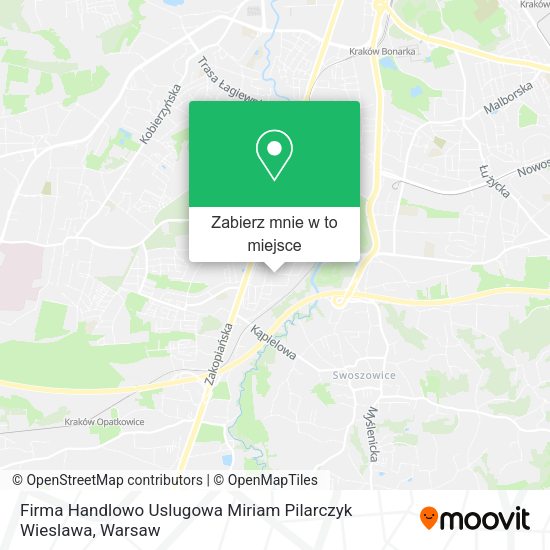 Mapa Firma Handlowo Uslugowa Miriam Pilarczyk Wieslawa