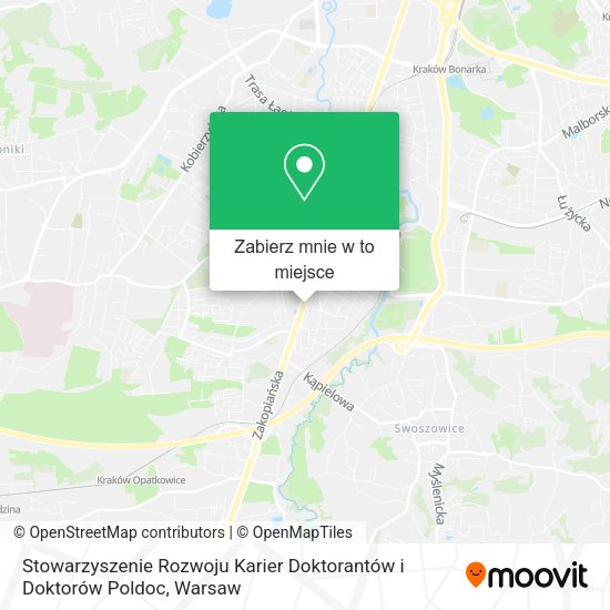 Mapa Stowarzyszenie Rozwoju Karier Doktorantów i Doktorów Poldoc