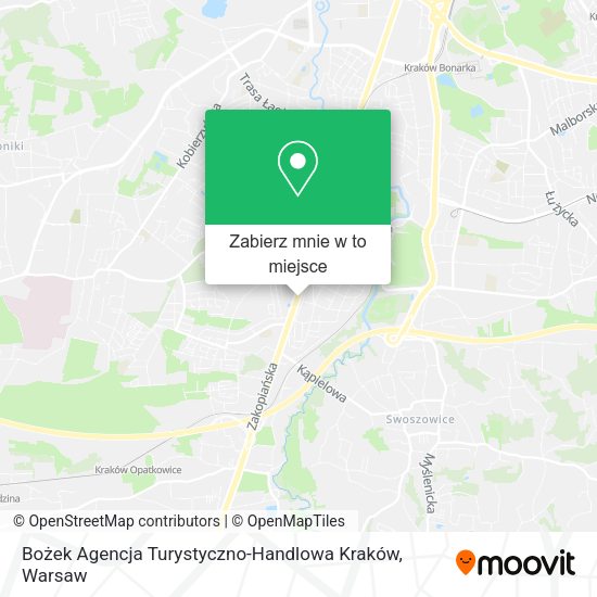 Mapa Bożek Agencja Turystyczno-Handlowa Kraków