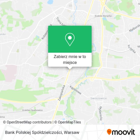 Mapa Bank Polskiej Spółdzielczości