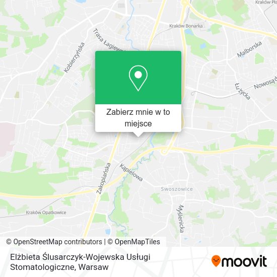 Mapa Elżbieta Ślusarczyk-Wojewska Usługi Stomatologiczne