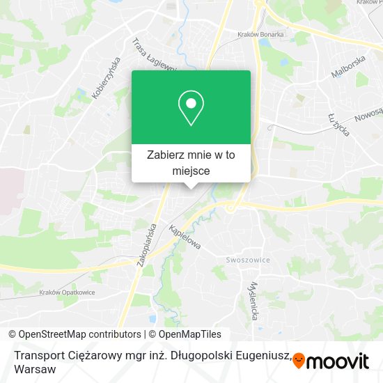 Mapa Transport Ciężarowy mgr inż. Długopolski Eugeniusz