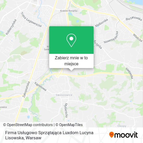 Mapa Firma Usługowo Sprzątająca Luxdom Lucyna Lisowska