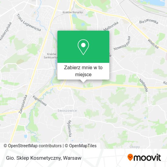 Mapa Gio. Sklep Kosmetyczny