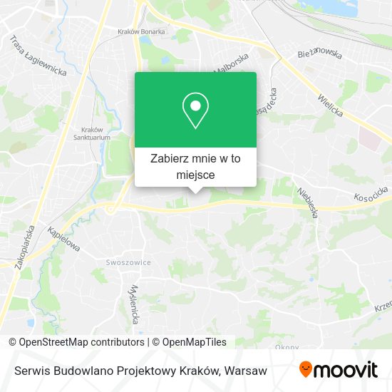 Mapa Serwis Budowlano Projektowy Kraków