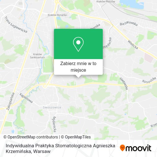 Mapa Indywidualna Praktyka Stomatologiczna Agnieszka Krzemińska