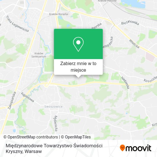 Mapa Międzynarodowe Towarzystwo Świadomości Kryszny