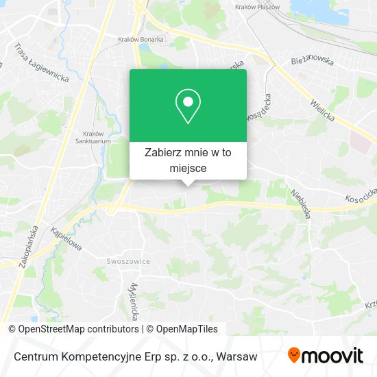 Mapa Centrum Kompetencyjne Erp sp. z o.o.