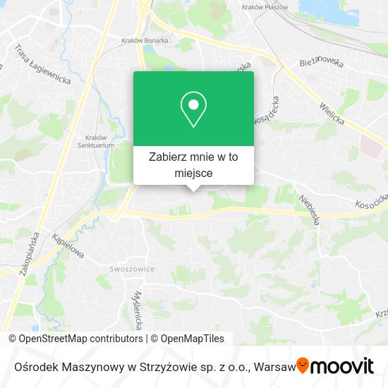 Mapa Ośrodek Maszynowy w Strzyżowie sp. z o.o.