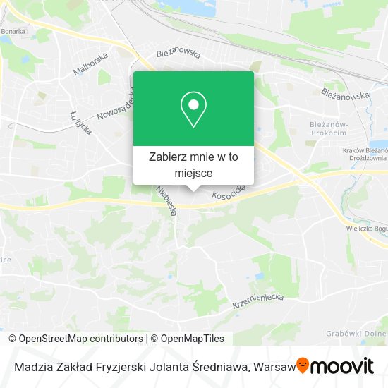 Mapa Madzia Zakład Fryzjerski Jolanta Średniawa