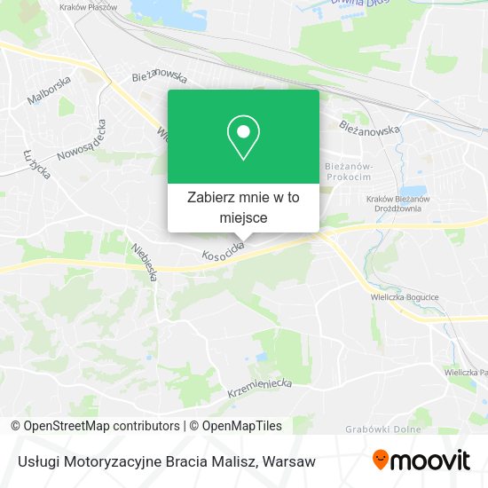 Mapa Usługi Motoryzacyjne Bracia Malisz