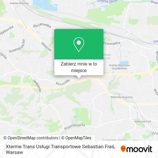 Mapa Xterme Trans Usługi Transportowe Sebastian Fraś