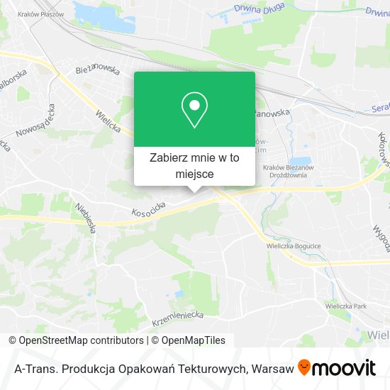 Mapa A-Trans. Produkcja Opakowań Tekturowych