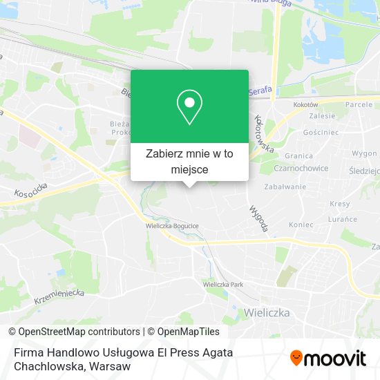 Mapa Firma Handlowo Usługowa El Press Agata Chachlowska