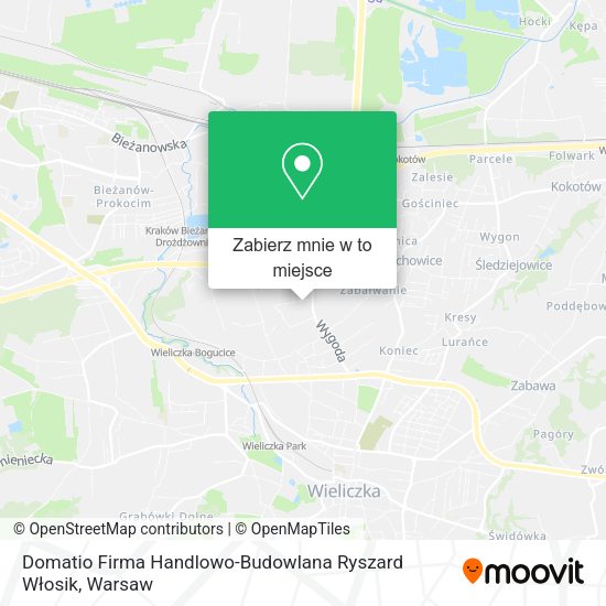 Mapa Domatio Firma Handlowo-Budowlana Ryszard Włosik