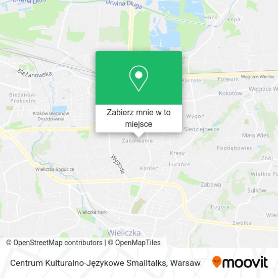 Mapa Centrum Kulturalno-Językowe Smalltalks