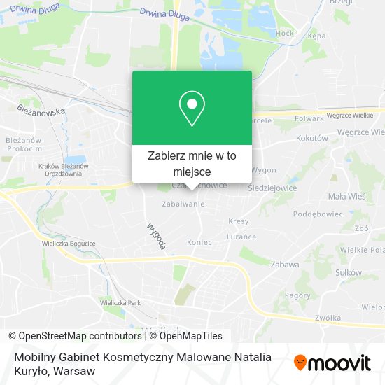 Mapa Mobilny Gabinet Kosmetyczny Malowane Natalia Kuryło