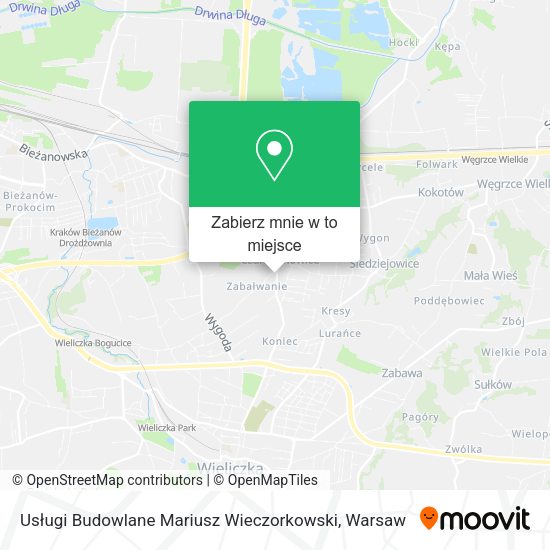 Mapa Usługi Budowlane Mariusz Wieczorkowski