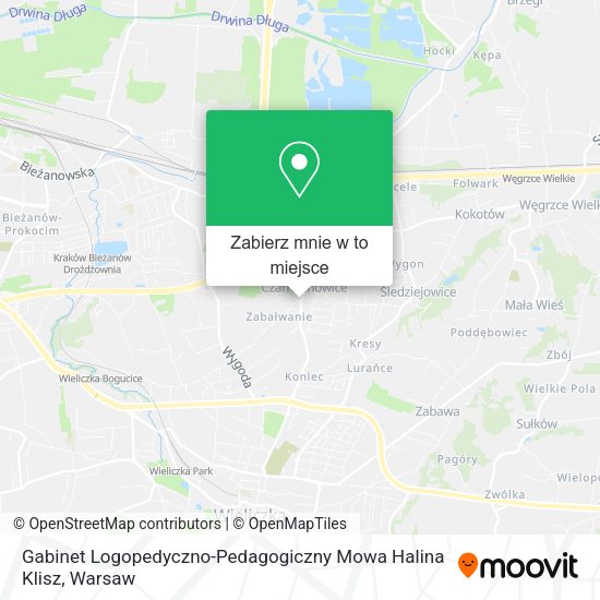 Mapa Gabinet Logopedyczno-Pedagogiczny Mowa Halina Klisz