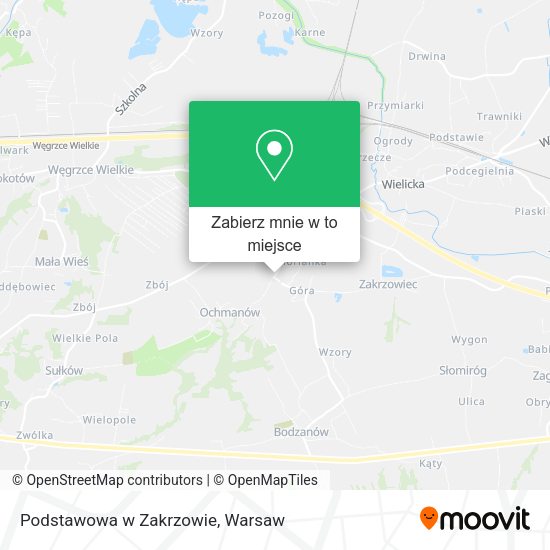 Mapa Podstawowa w Zakrzowie