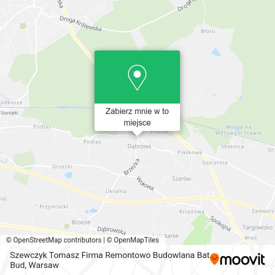 Mapa Szewczyk Tomasz Firma Remontowo Budowlana Bat Bud