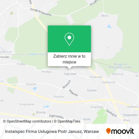 Mapa Instalspec Firma Usługowa Piotr Janusz