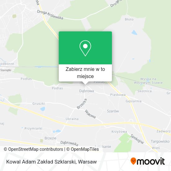 Mapa Kowal Adam Zakład Szklarski