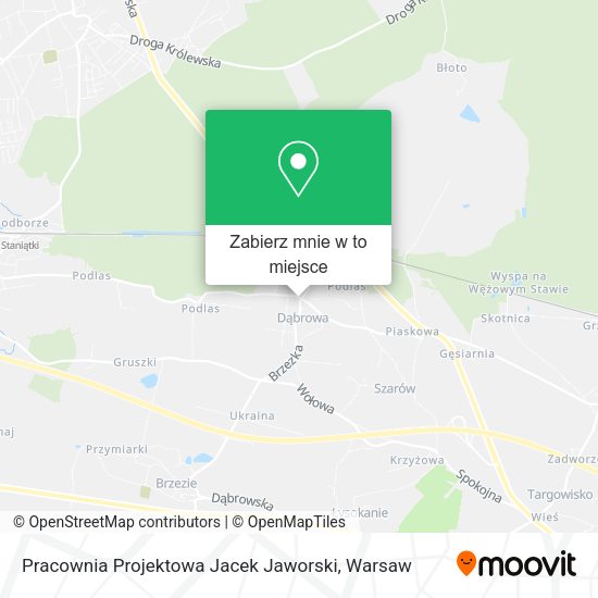 Mapa Pracownia Projektowa Jacek Jaworski