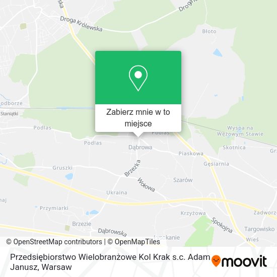 Mapa Przedsiębiorstwo Wielobranżowe Kol Krak s.c. Adam Janusz