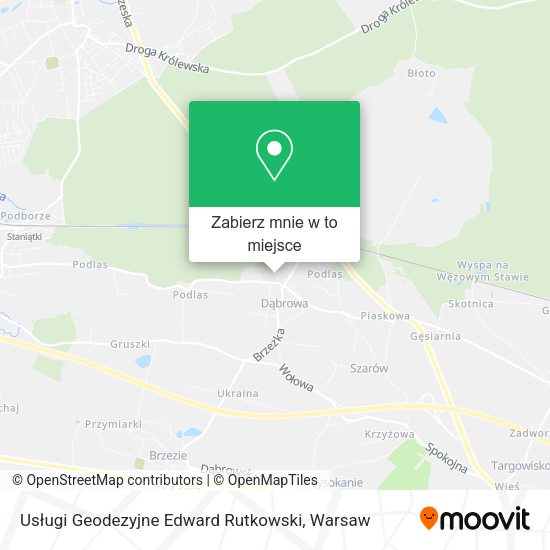 Mapa Usługi Geodezyjne Edward Rutkowski