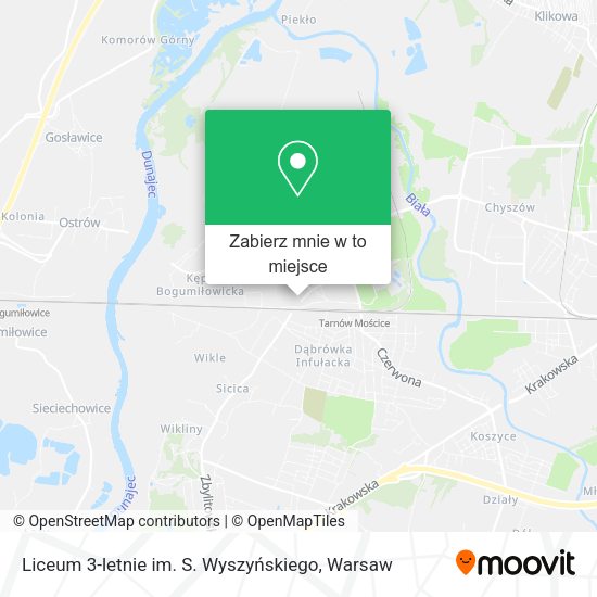 Mapa Liceum 3-letnie im. S. Wyszyńskiego