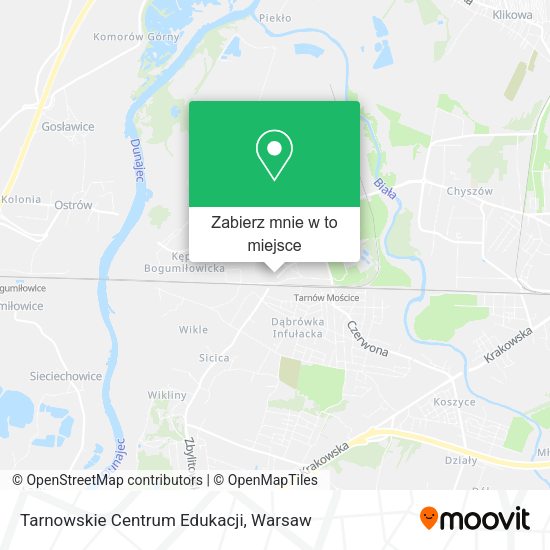 Mapa Tarnowskie Centrum Edukacji